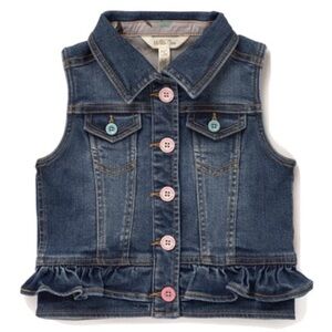 Matilda Jane Girls Denim Ruffles Vest